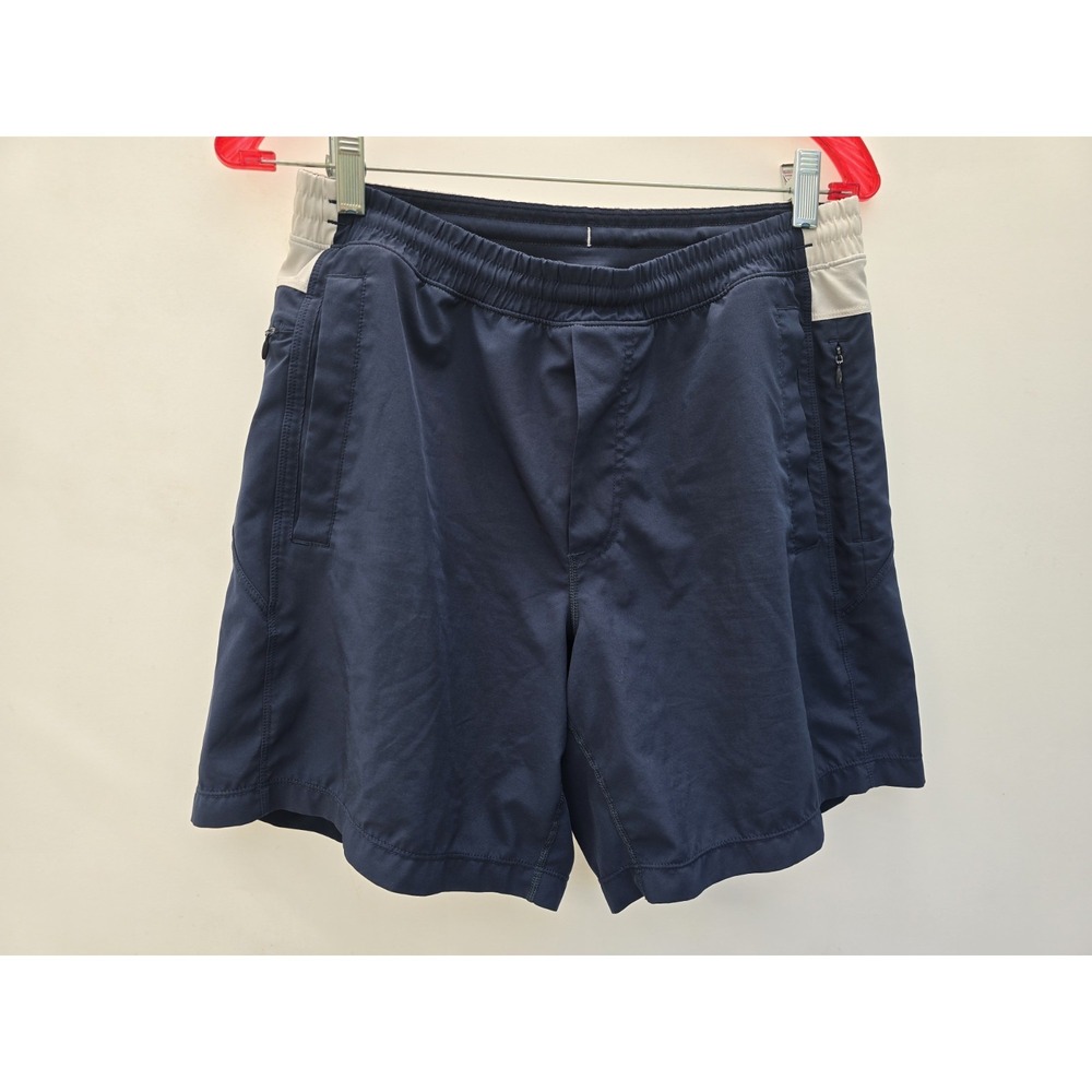 Birddogs Shorts Men Medium M Blue Lined Gym Running Hiking Yoga Stretch Shorts